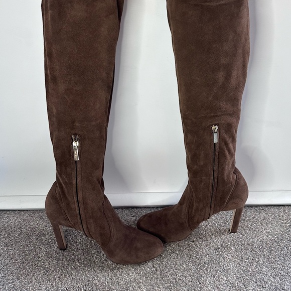 Jimmy Choo size 37 Brown Marie 100 boots - Picture 4 of 6